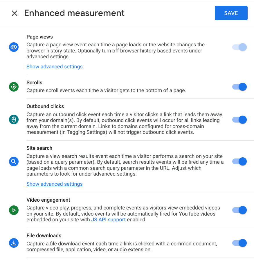 Google Analytics 4 Enhanced Measurement Events | Growth Learner